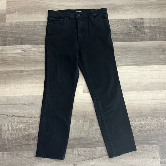 Men's Express Straight Black Jeans - Picture 2 of 4